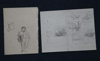 Frank Brangwyn (1867-1956) Picture Dealer, Largest 7 x 8.5in. unframed.
